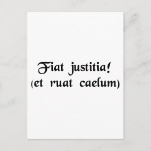 Laten we recht doen. (via de herfst van de hemel) briefkaart