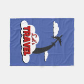 Laten we reizen fleece deken (Voorkant (Horizontaal))