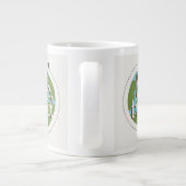 Laten we reizen grote koffiekop (Achterkant)