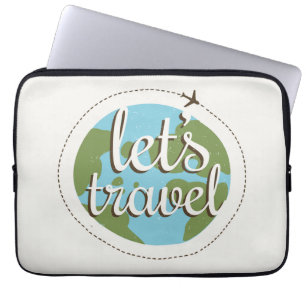 Laten we reizen laptop sleeve