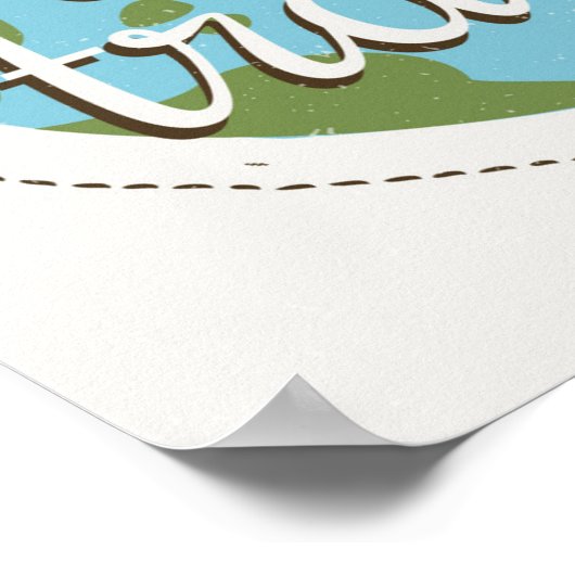 Laten we reizen poster (Hoek)