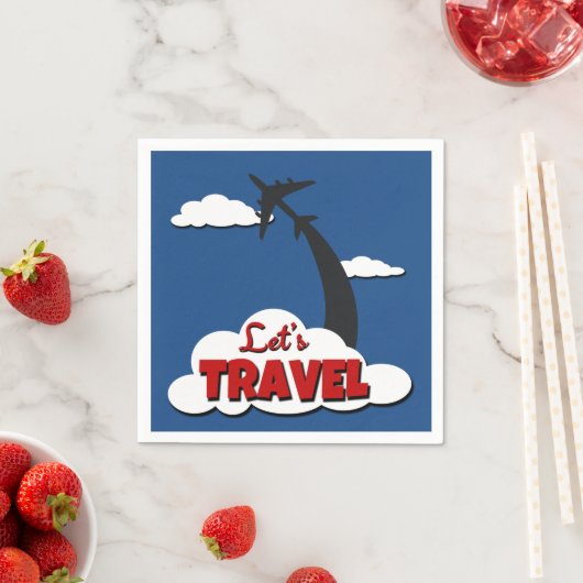 Laten we reizen servetten (Insitu)