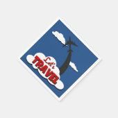 Laten we reizen servetten (Hoek)