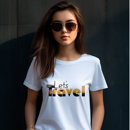 Laten we reizen | Sun Set Feestdagen T Shirt