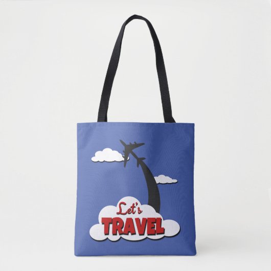 Laten we reizen tote bag (Voorkant)