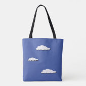 Laten we reizen tote bag (Achterkant)