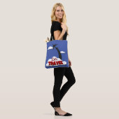 Laten we reizen tote bag (Op model)