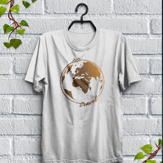 Laten we reizen | Travel Lover | WERELDKAART T-shirt