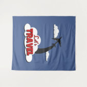 Laten we reizen wandkleed (Voorkant (horizontaal))