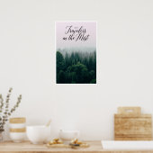 Laten we reizigers in de mist zijn poster (Keuken)