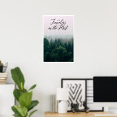Laten we reizigers in de mist zijn poster (Thuiskantoor)