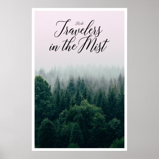 Laten we reizigers zijn in de vuist poster (Voorkant)