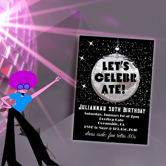 Laten we Retro 80s verjaardag vieren Kaart