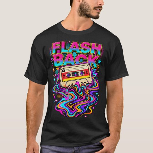 Laten we retro Flashback gaan T-shirt (Voorkant)