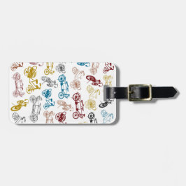 Laten we Ride Bagagelabel