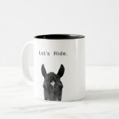 Laten we Ride Tweekleurige Koffiemok (Voorkant links)