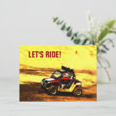 Laten we Ride zien. ATV-evenement simuleren Kaart (Staand voorkant)