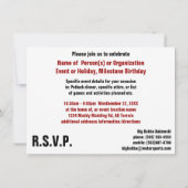 Laten we Ride zien. ATV-evenement simuleren Kaart (Achterkant)