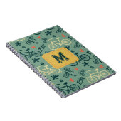 Laten we rijden modern groen fiets patroon notitieboek (Rechterzijde)