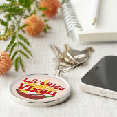 Laten we rijden Motivatie affirmatie Sleutelhanger (Zijkant)