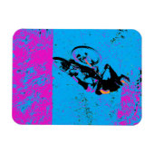 Laten we rijden! - mountainbiker magneet (Horizontaal)