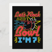 Laten we Rock and Bowl Ik ben 7 Kaart (Voorkant / Achterkant)