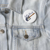 Laten we Rock Guitar Ronde Button 5,7 Cm (In situ)