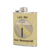 Laten we Rock Hammered krijgen! Logo Heupfles (Links)