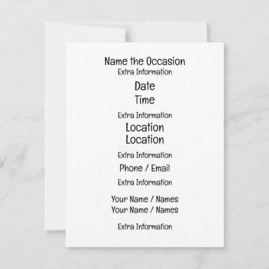 Laten we Rock 'N' Roll Kaart (Achterkant)