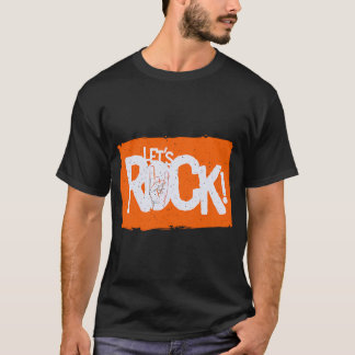 Laten we Rock' Rock Music Liefhebber Design T-shirt