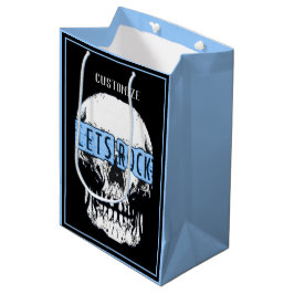 Laten we Rock Skull Blue Medium Cadeauzakje