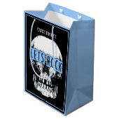 Laten we Rock Skull Blue Medium Cadeauzakje (Achterkant Gekanteld)