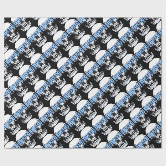 Laten we Rock Skull Cadeaupapier (Vlak)