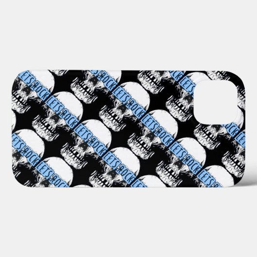 Laten we Rock Skull Case-Mate iPhone Case (Achterkant (horizontaal))