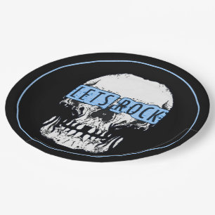 Laten we Rock Skull Papieren Bordje