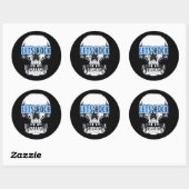 Laten we Rock Skull Ronde Sticker (Vel)