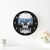 Laten we Rock Skull Round Grote Klok (Huis)