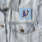 Laten we Rock! Vierkante Button 5,1 Cm (In situ)