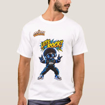 Laten we Rock! Zap AI Robot Rock and Roll Grafisch