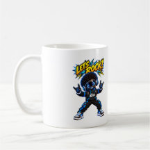 Laten we Rock! Zap AI Robot Rock and Roll Koffieko
