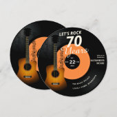 Laten we Rocken 70 Jaar Gitaar Vintage Plaat Verja Kaart (Voorkant / Achterkant)
