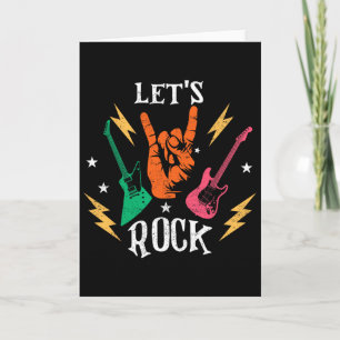 Laten we Rocken Papa Vader Gitaar Gitarist Rock N Kaart