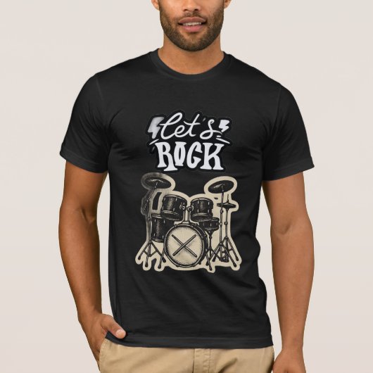 Laten we rocken t-shirt (Voorkant)