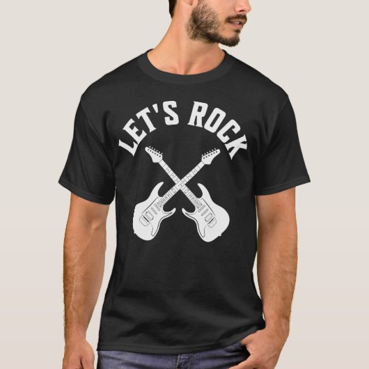 Laten we rocken t-shirt (Voorkant)