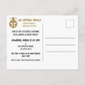 Laten we rocken Verjaardagsmuziek Band Uitnodiging (Achterkant)