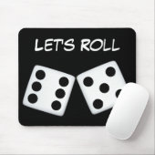 Laten we Roll Dice Mousepad Muismat (Met muis)