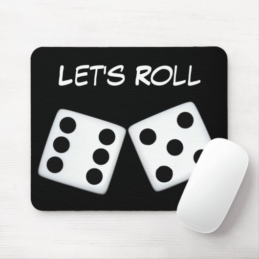 Laten we Roll Dice Mousepad Muismat (Met muis)