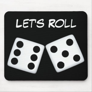 Laten we Roll Dice Mousepad Muismat