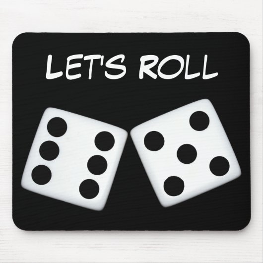 Laten we Roll Dice Mousepad Muismat (Voorkant)