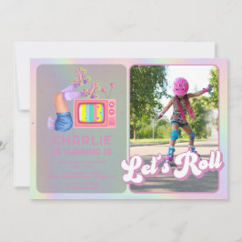 Laten we Roll Disco Roller Schaatsen Kinderen Verj Kaart